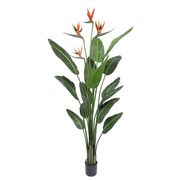 Bird of Paradise Strelitzia Artificial Large Tropical Heliconia Flower Stem 