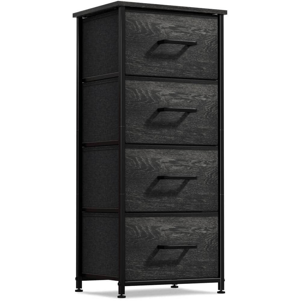 Black Vertical Nursery Dresser with Soft Close Drawers