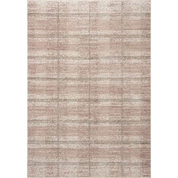 Angela Rose Ember 2 ft. 7 in. x 10 ft. Clay/Mist Contemporary Runner Rug