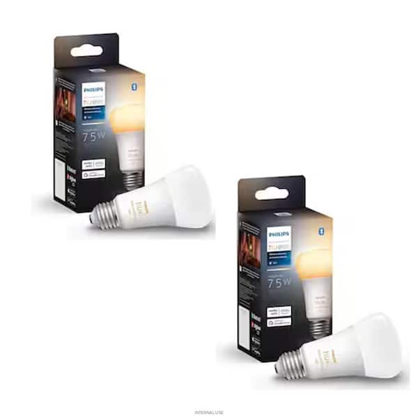 Philips Hue 75-Watt Equivalent A19 Smart LED Tunable White Light