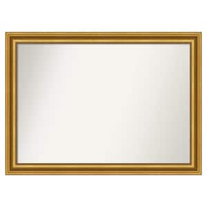 Parlor Gold 51.75 in. W x 37.75 in. H Custom Non-Beveled Recycled Polystyrene Framed Bathroom Vanity Wall Mirror