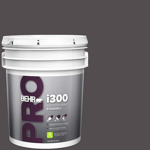 5 gal. #N570-7 Black Elegance Eggshell Interior Paint