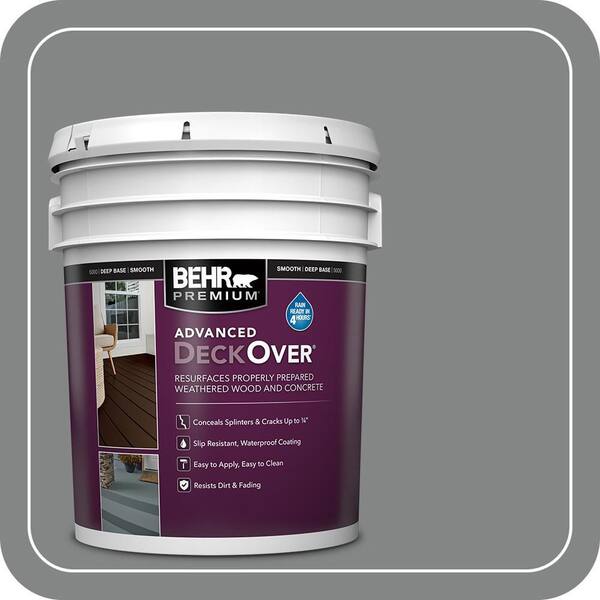 5 gal. #PFC-63 Slate Gray Smooth Solid Color Exterior Wood and Concrete Coating