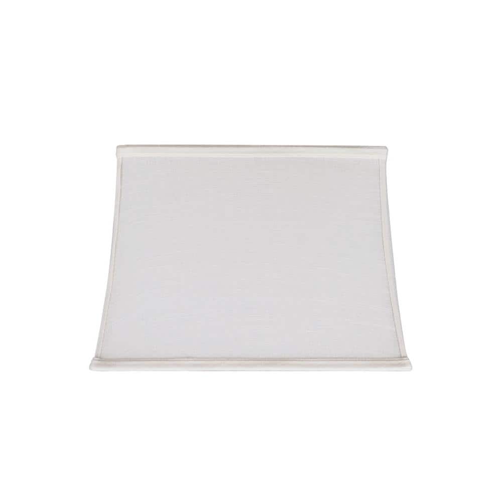 Off-White Linen Rectangular Lamp Shade, 14''