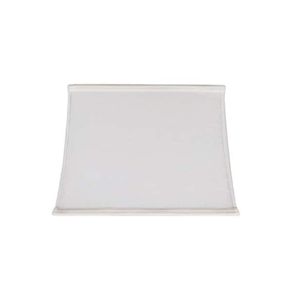 Aspen Creative Corporation 14 in. x 10 in. Off White Hardback Rectangular Lamp Shade