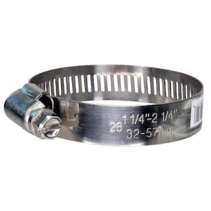 1-1/4 in.-2-1/4 in. Stainless Steel Hose Clamp - No. 28 PRO (10-Pack)