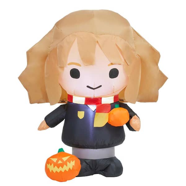 Unbranded 3 ft. Hermione Holding Pumpkin Halloween Inflatable