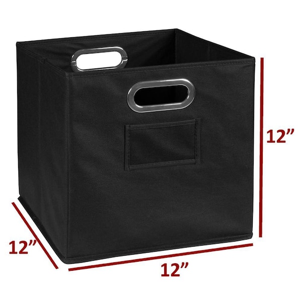 Fabric Storage Bin With Handles 12in x 13 in