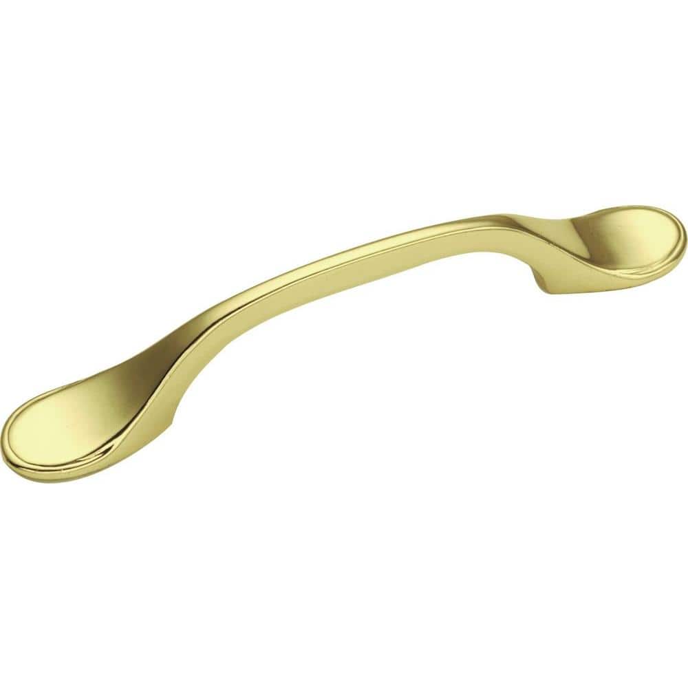 Conquest 3 in. Center-to-Center Polished Brass Cabinet Pull price history on PriceWatchPro