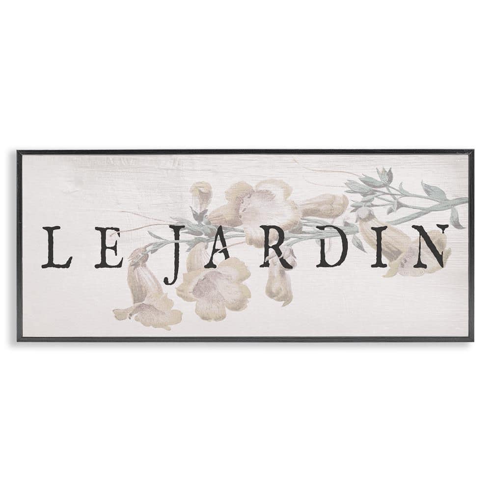 Vintage French Garden by Lil' Rue Black Framed Typography Giclee Art Print 10 in. x 24 in. price history on PriceWatchPro