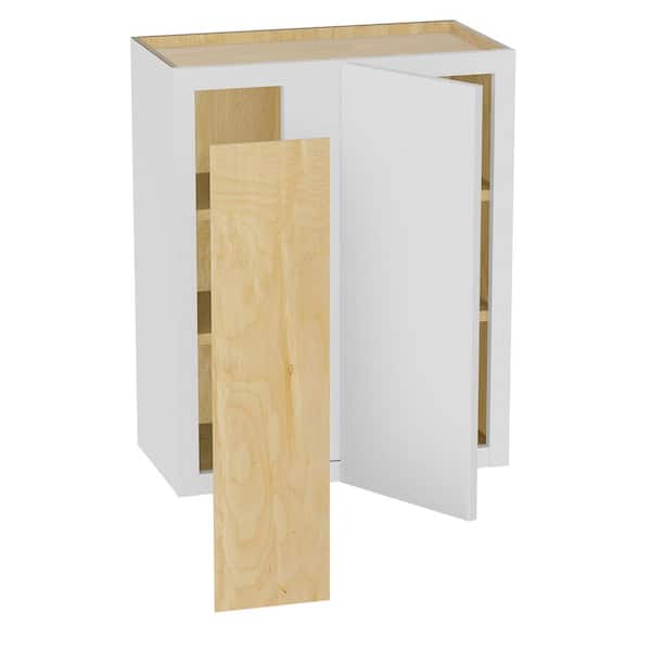 Hargrove 24 in. W x 12 in. D x 36 in. H Assembled Plywood Blind Wall Kitchen Cabinet in Vesper White with Soft Close LH