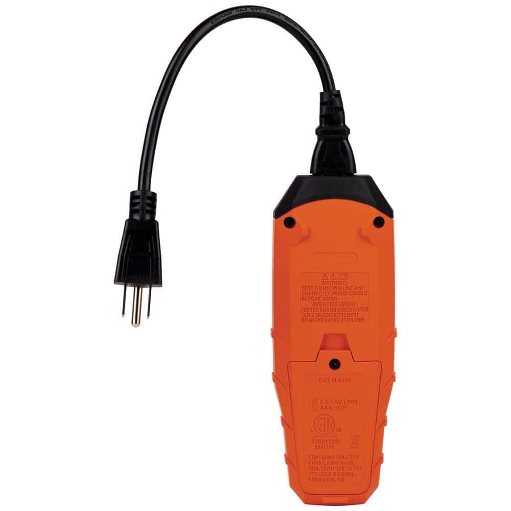 Orange ABS Plastic Digital Circuit Analyzer with LCD Display