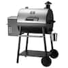 Z GRILLS 585 sq. in. Pellet Grill in Silver with Stainless Steel Lid and Grease Bucket ZPG-550A2E