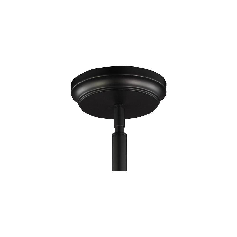 Hobson Mini Globe Pendant in Oil Rubbed Bronze with Clear Seeded Glass