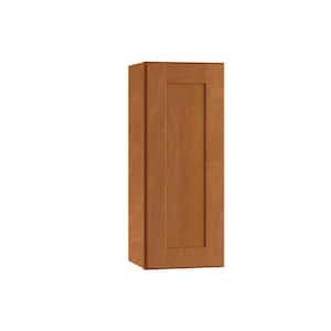 Hargrove Assembled 12 x 30 x 12 in. Plywood Shaker Wall Kitchen Cabinet Left Soft Close in Stained Cinnamon