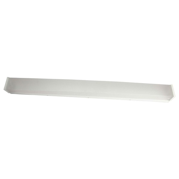 Unbranded 48.75 in. White LED Vanity Light Bar with Clear Diamond Textured Acrylic Shade