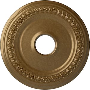 1-1/8 in. x 18-5/8 in. x 18-5/8 in. Polyurethane Classic Ceiling Medallion, Pale Gold