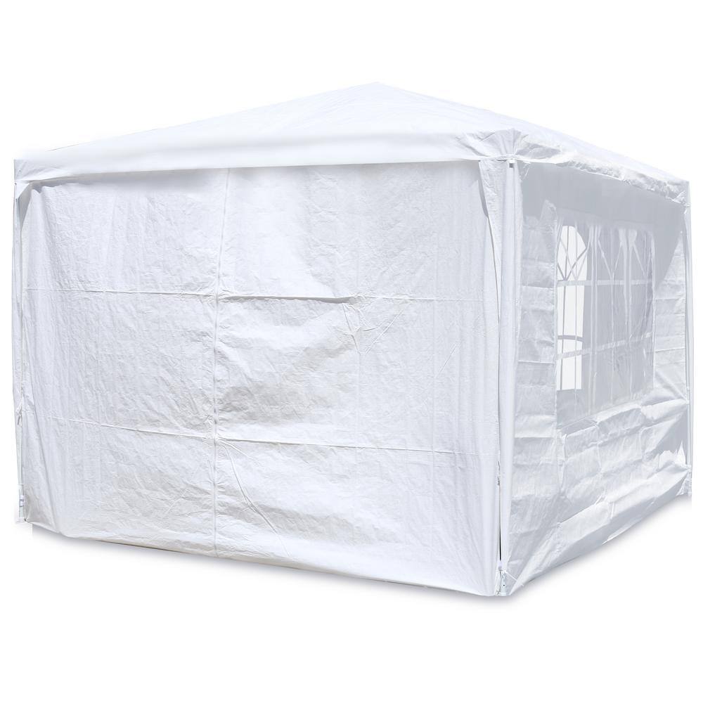 White 10x10 Heavy Duty Party Tent with Removable Walls