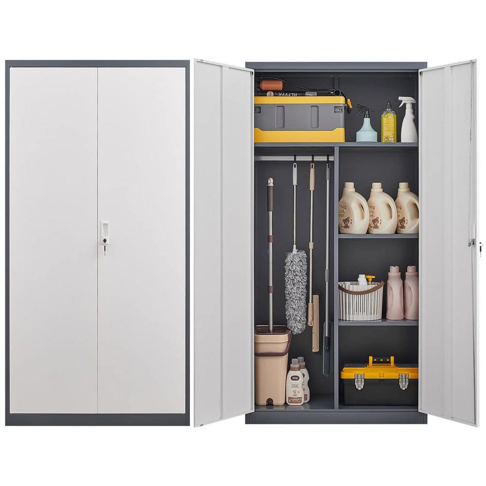【美品・希少】SHELF LOCKER グレー 金庫 コンパクト gray-accent-cabinets-p093-zt-