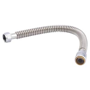 3/4 in. Push-to-Connect x 3/4 in. FIP x 18 in. Corrugated Stainless Steel Water Heater Connector
