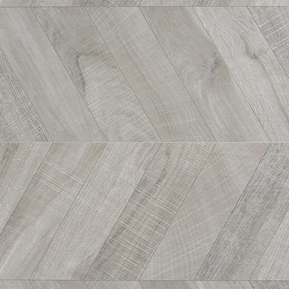 Ivy Hill Tile Montgomery Chevron Gray 24 in. x 48 in. Matte Porcelain Floor  and Wall Tile (15.49 sq. ft./Case) EXT3RD101067 - The Home Depot