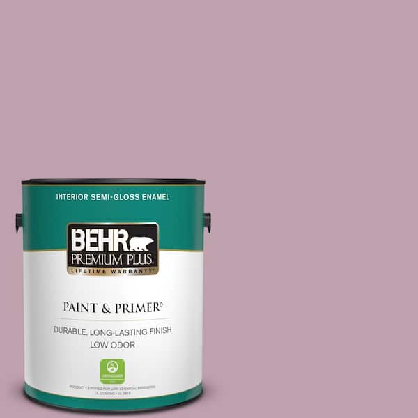 BEHR PREMIUM PLUS 1 gal. #S120-4 Decanting Semi-Gloss Enamel Low Odor Interior Paint & Primer