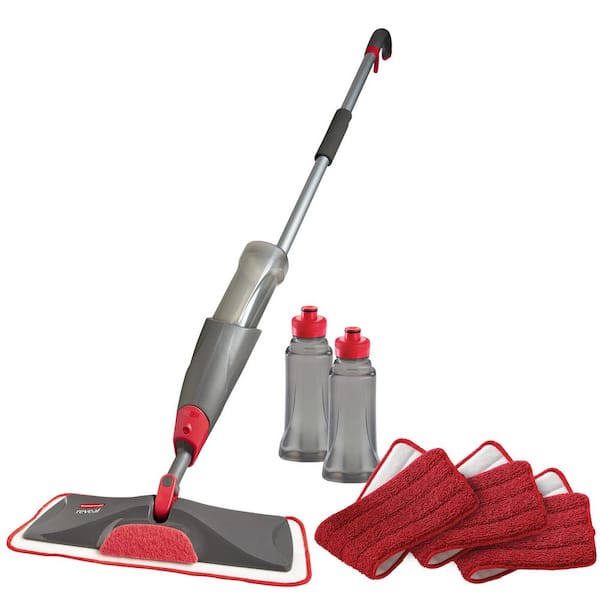 Rubbermaid Reveal Spray Mop Floor Cleaning Kit with Wet Pads and Refill  Bottles