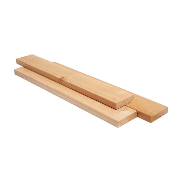 Unbranded 2 in. x 6 in. x 12 ft. Premium S4S Radius Edge Cedar Lumber