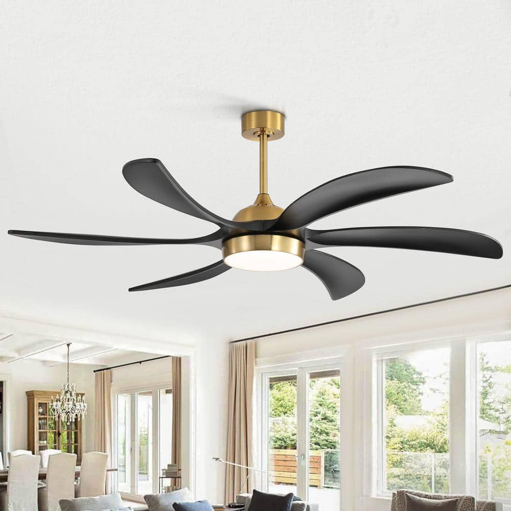Sky Hog Barnn 65 in. Integrated LED Indoor Gold and Black