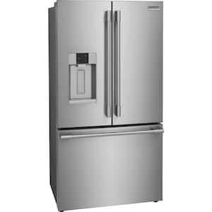 Professional 36 in. 22.6 cu. ft. Counter Depth French Door Refrigerator in Stainless Steel with CrispSeal Technology