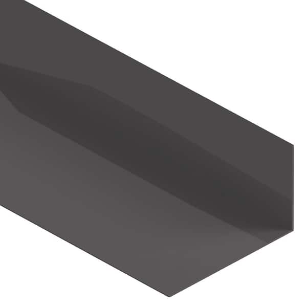 Gibraltar Building Products 3 in. x 5 in. x 10 ft. Galvanized Steel Roof-To-Wall Flashing in DarkBrown