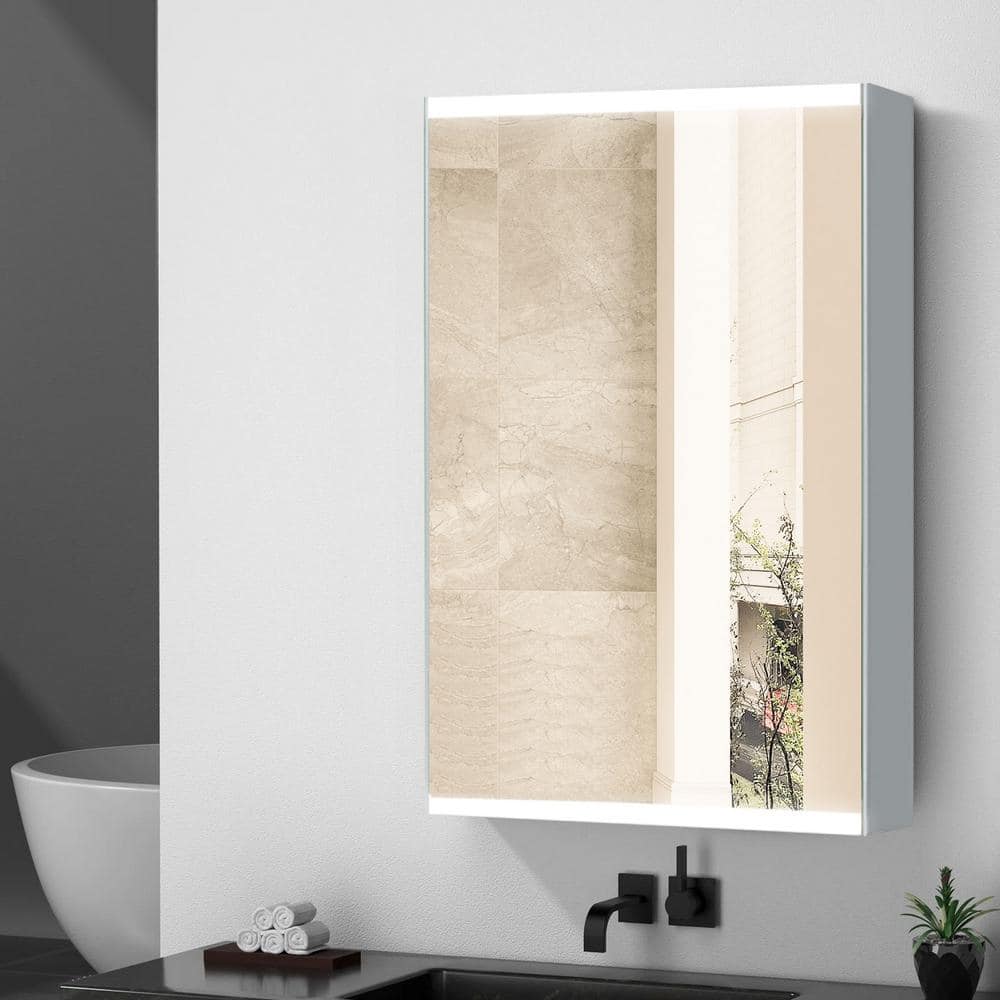 20 in. W x 26 in. H Small Rectangular Brown Surface Mount Medicine