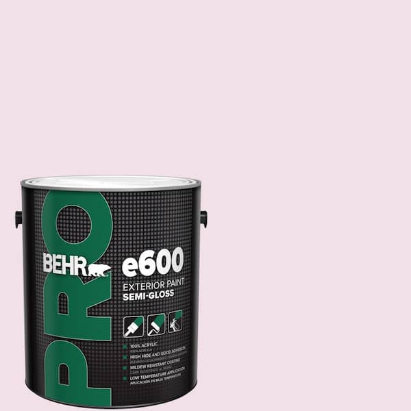 BEHR PRO 1 gal. #M120-1 Pink Proposal Semi-Gloss Exterior Paint