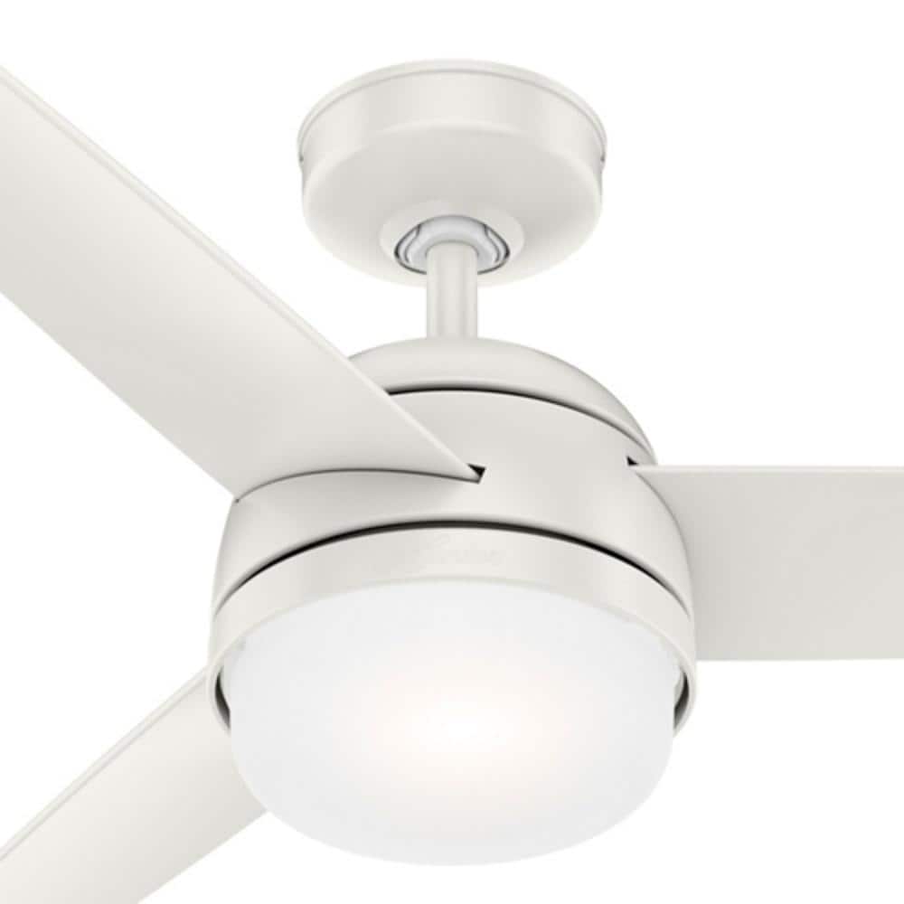Midtown Fresh White 48" Contemporary Ceiling Fan with LED Light and Remote