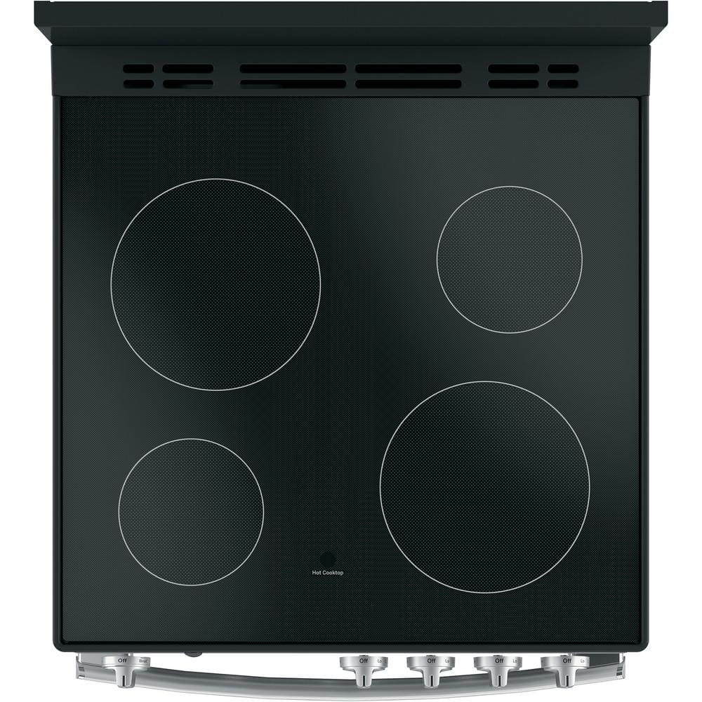 24" Stainless Steel Freestanding Electric Range with Modular Backguard