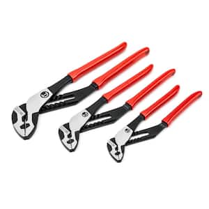 Z2 K9 Straight Jaw Dipped Handle Tongue and Groove Plier Set (3-Piece)