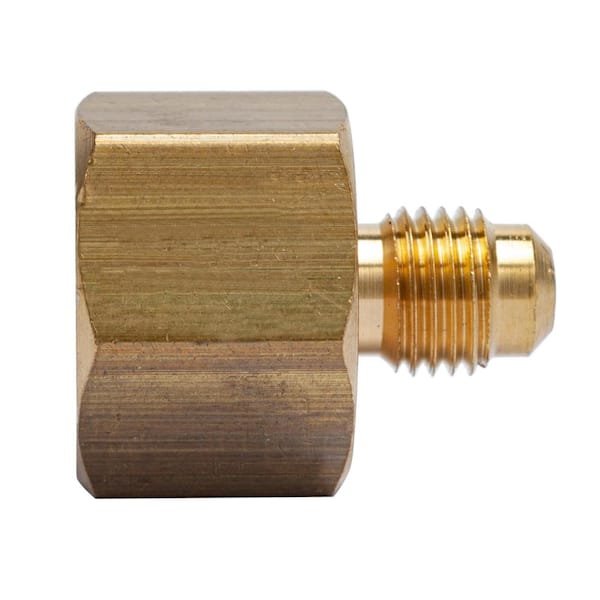 LTWFITTING 1/4 in. OD Flare x 1/2 in. FIP Brass Adapter Fitting (20-Pack)