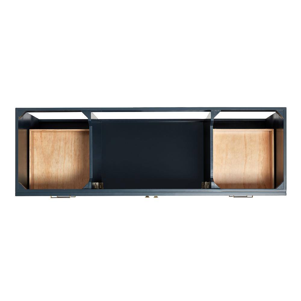 Midnight Blue 66" Freestanding Single Basin Vanity with Quartz Top