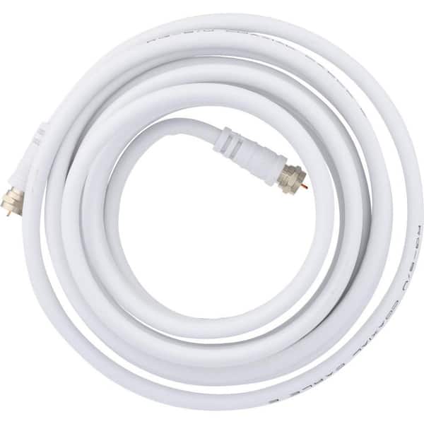 Zenith 12 ft. RG6 Coaxial Cable, White