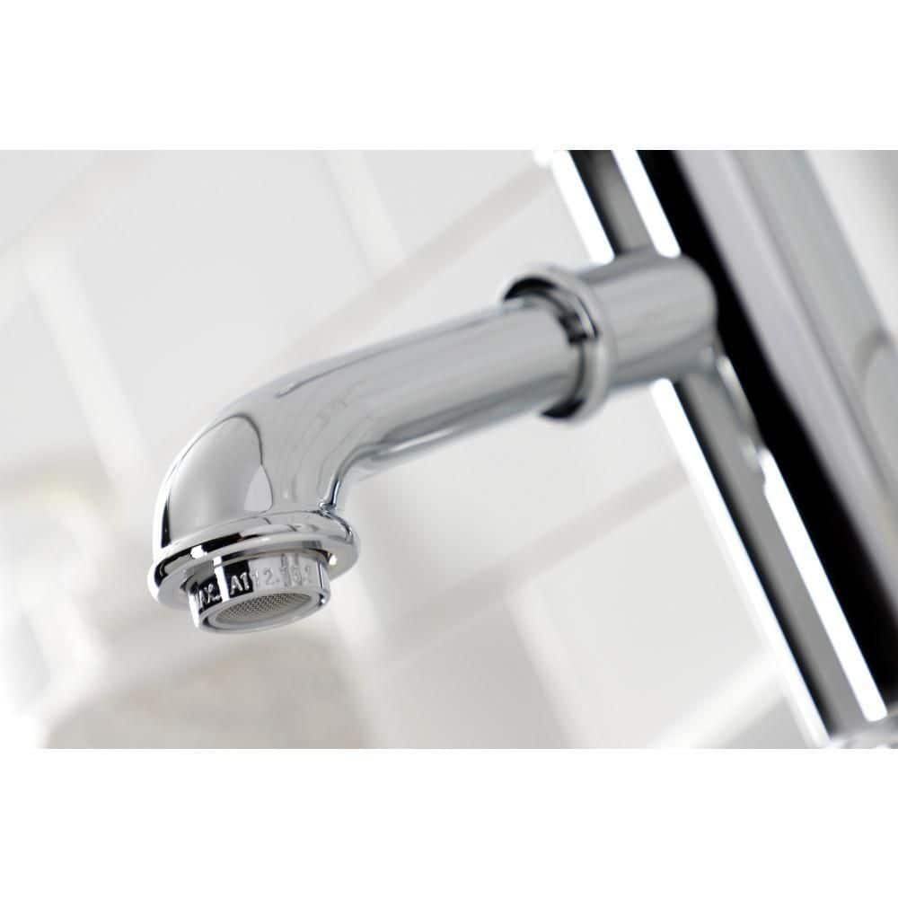 Polished Chrome Single-Handle Bathroom Faucet with Brass Pop-Up