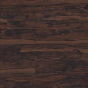 Take Home Sample - 6 in. x 6 in. Centennial Aged Walnut Glue Down Adhesive Luxury Vinyl Plank Flooring