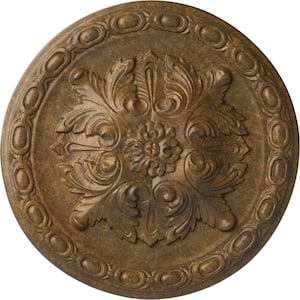 11-3/4 in. x 3/8 in. Stockport Urethane Ceiling Medallion, Rubbed Bronze