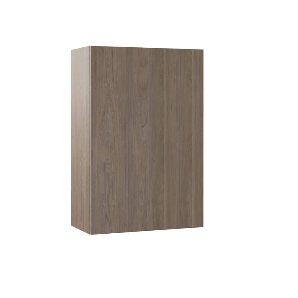 Designer Series Edgeley 24 in. W x 12 in. D x 36 in. H Assembled Slab Wall Kitchen Cabinet in Driftwood price history on PriceWatchPro
