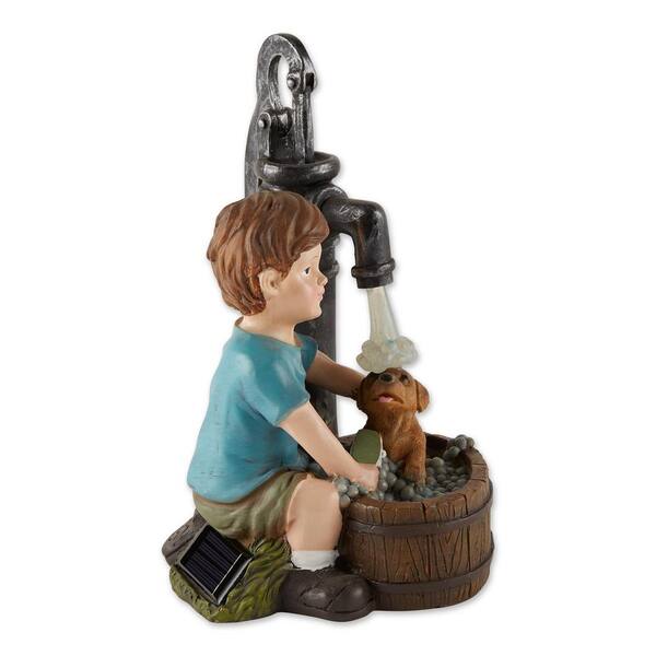 Northlight 7 in. Solar Lighted Flower Tea Pot Outdoor Garden Statue  34739282 - The Home Depot