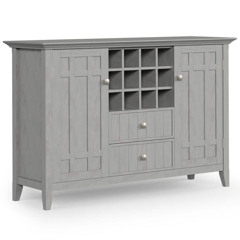 Dark grey sideboard with wine rack hotsell