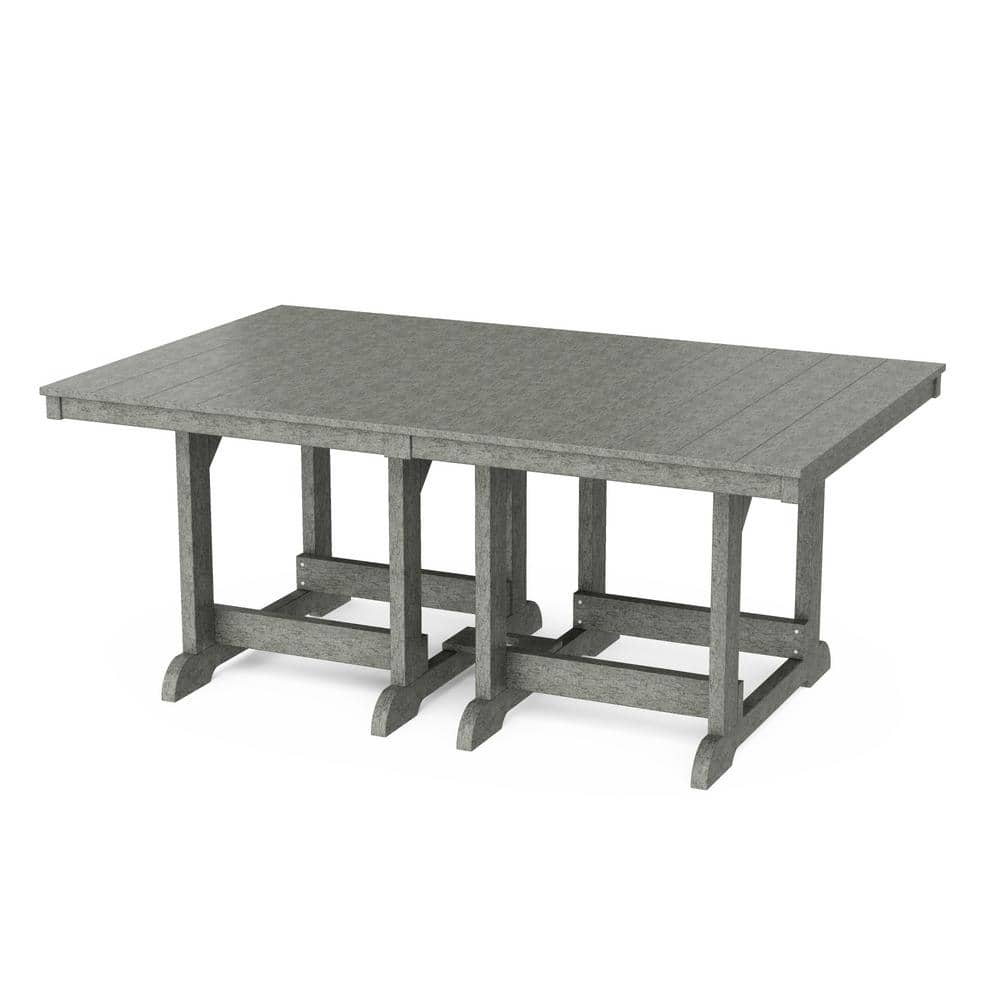Heritage Dark Gray HDPE Plastic 44 in. x 72 in. Outdoor Dining Table price history on PriceWatchPro