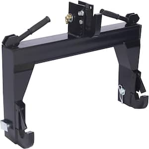 Black 3-Point Tractor Quick Hitch 3000 lb. Weight Capacity