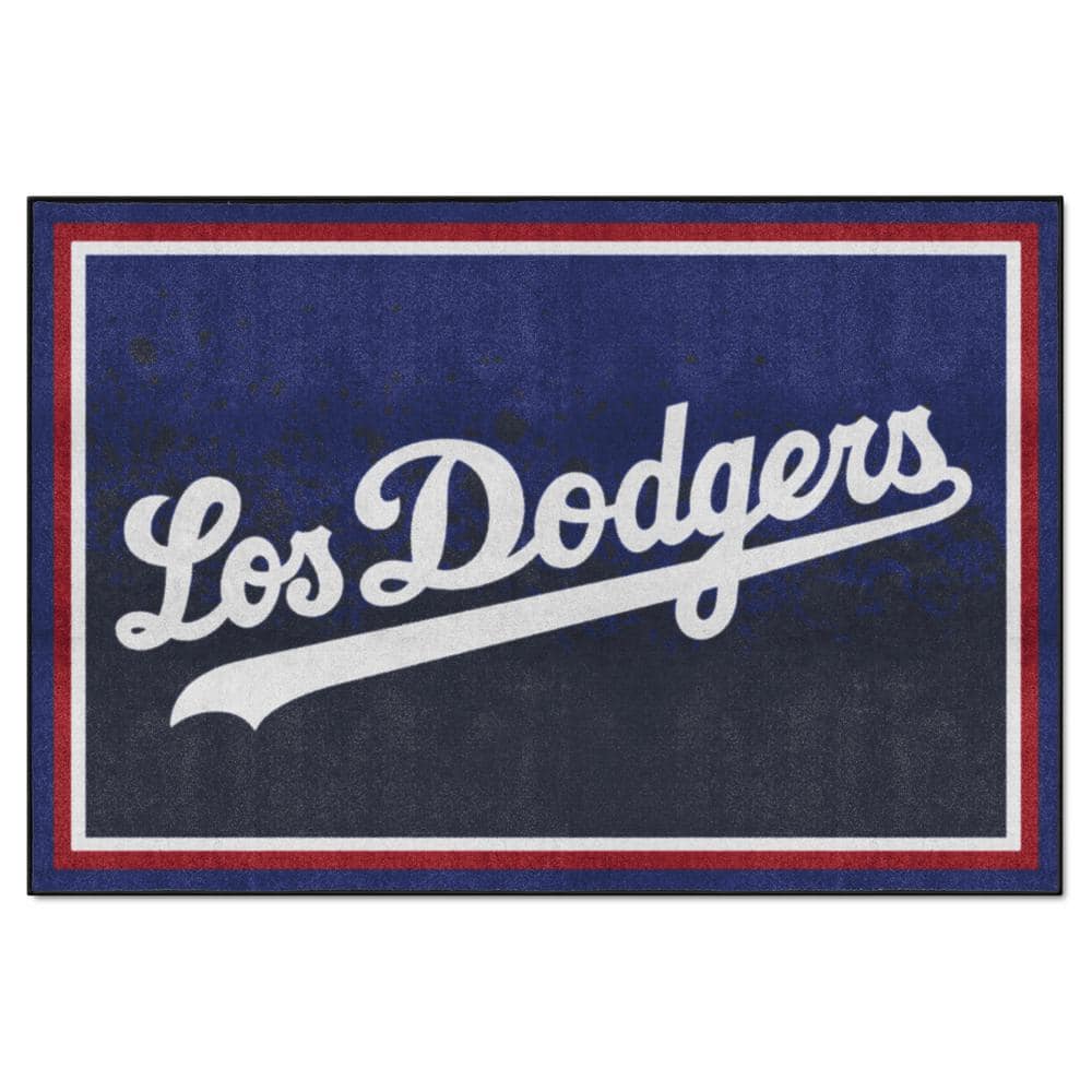 FANMATS Los Angeles Dodgers 5ft. x 8 ft. Plush Area Rug, Blue -  37519