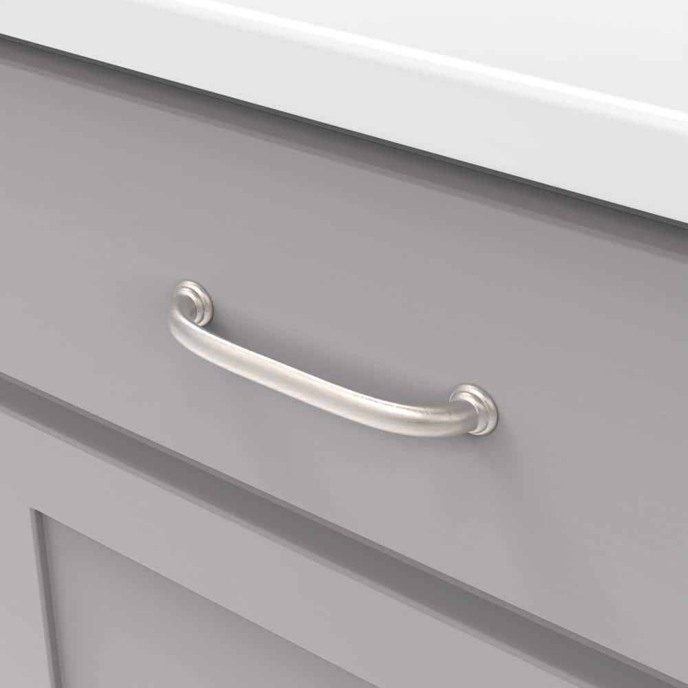 Matte Black Steel 5-Inch Bar Handle with Mounting Hardware