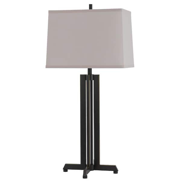 30 in. Bronze Metal Table Lamp with Shade